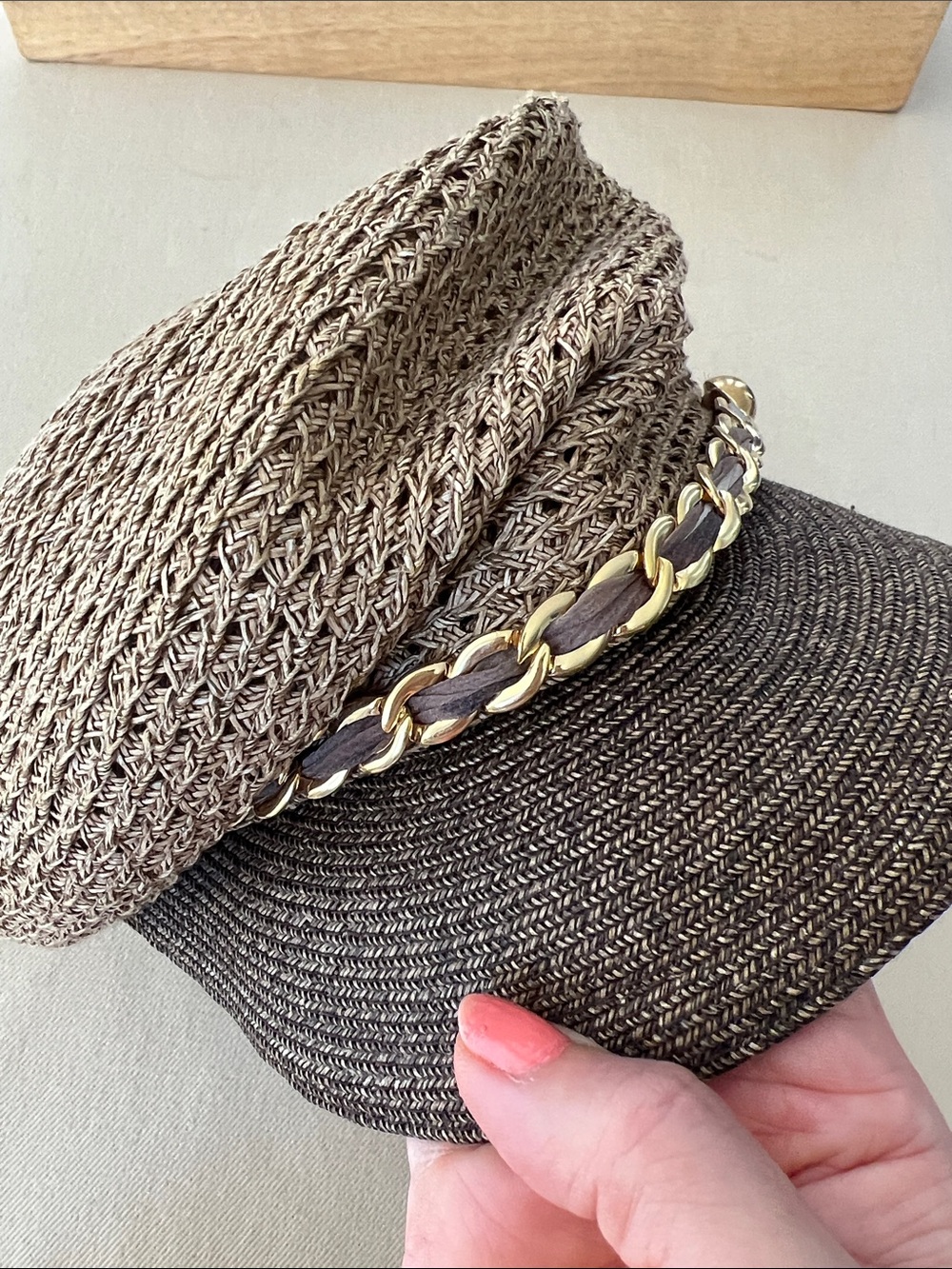 Eugenia Kim Two-Tone Marina newsboy cap - Picture 3 of 6